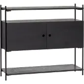 Hubsch Armoire bois / métal - noir