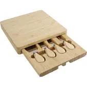 Cosy & Trendy Planche A Decouper Avec Couteau À Fromage Boite De Llivre 26x23xh1,5cm Acacia