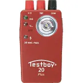 Testboy 77363 Testeur de continuité 20 Plus - avec capteur de tension sans contact, protégé contre les tensions externes
