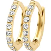 Blush Boucles d’oreilles en or jaune 14 carats avec zirconium 7268YZI