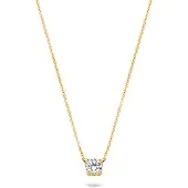 Blush Collier en or jaune 14 carats avec zircone 3049YZI