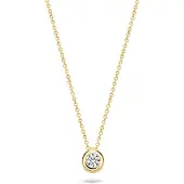 Blush Collier en or jaune 14 carats avec zircone 3067YZI