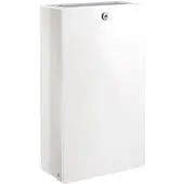 Delabie Conteneur à déchets , à fixer au mur, pour papier, en poudre blanche