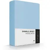 Romanette Drap-housse Romanette Bleu Clair (Double Jersey)-Lits Doubles (140/150 x 200/210/220 cm)
