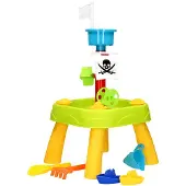 Huismerk Table de jeux d'eau Pirate - Table de sable et d'eau 20 pièces