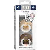 BIBS Sucette Latex Glow in the Dark Vanilla - Oak 6-18 Mois 2 pc(s) Sucette(S)