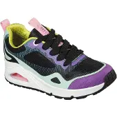 SKECHERS Uno Color Steps 310919L-BKMT, baskets pour enfants, multicolores, avec semelle en mousse à mémoire de forme et semelle à air, chaussures de loisirs, taille 32 EU