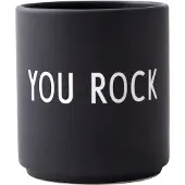 Design Letters Tasse - Favourite - Porcelaine - Noir Vous Rock - - UneTaille - Tasse