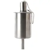Esschert Design Torche à huile sur piquet Acier inoxydable