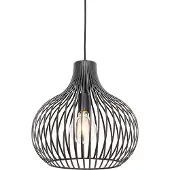 QAZQA Suspension moderne noire 38 cm - Saffira