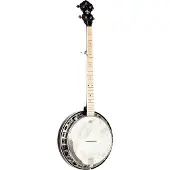 Ortega Falcon Series 5-string Banjo Transparent Charcoal banjo électro-acoustique avec housse