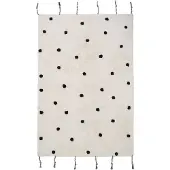 Nattiot Tapis enfant NÜMI NOIR à pois 100x150