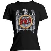 Slayer T-Shirt Silver Eagle Femme Noir - Taille XL