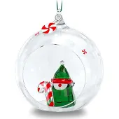 Swarovski Holiday Cheers Santas Elf Christmas Ornament Clair