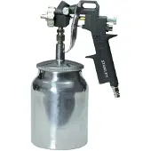 Stanley Paint Gun 151093XSTN - Pulvérisateur de peinture pour compresseur - Réservoir de peinture 1L - 150L/Min - 4 Bar - Noir