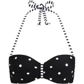 s.Oliver Hauts de bikini 'Audrey' noir / blanc