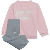 Adidas Garçons, Vestes de survêtement, I Lin ft Jogger Jr Trainingsanzug (68), Pink, Gris, 68