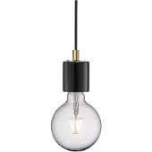 Nordlux Marmor Suspension SIV noir, câble noir 300 cm, 230V E27 (sans ampoules) ; 45883003
