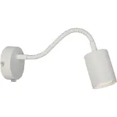 Nordlux Explore Lampe de lecture LED sur col de cygne, Variante : Ø 55 x 350 mm, GU10, 7 W, blanc