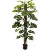 Emerald Monstera artificiel sur poteau 150 cm