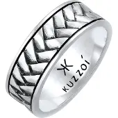 KUZZOI Bague noir / argent
