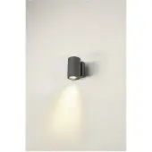 SLV Enola Single Outdoor LED Applique murale CCT Anthracite Round