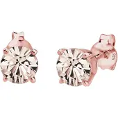 Elli Boucles d'oreilles or rose / transparent