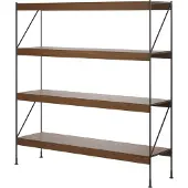Audo Copenhagen Zet Lot de Rangement H158 | Black | Dark Stained Oak
