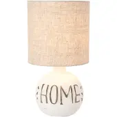 Reality Lampe de table ESNA gris-marron 1xE14x40W, abat-jour en tissu, dimensions : 31 x 16,5 x 16,5 cm, IP20, RL
