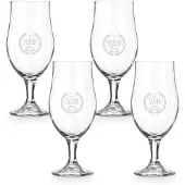 Yoursurprise Verres à bière à pied personnalisés (4 pièces)