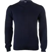 Olymp Pull Col Rond Wool Bleu Foncé