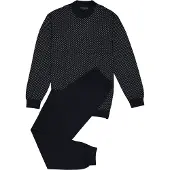 Schiesser Pyjama Schiesser Homme 159620 Dark Blue-Taille 64