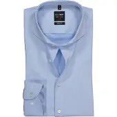 Olymp Chemise Level 5 Bleu Clair Coupe Body