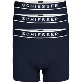 Schiesser Boxers bleu foncé / blanc