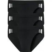 Schiesser Slip noir / blanc