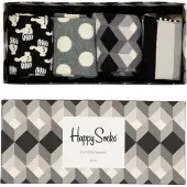 Happy socks Chaussettes 'Black And White Gift Box'