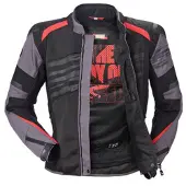 Rekurv C-11.02 Veste Textile Noir/Gris/Rouge 102 hommes