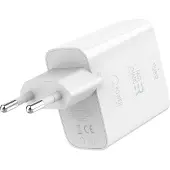 BigBen Interactive Chargeur USB A + USB C 32W (12+20W) PD Blanc Puro