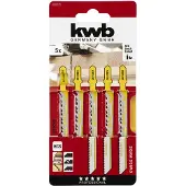 Kwb Lames de scies sauteuses, pour le travail du bois, HCS, moyen - 620225