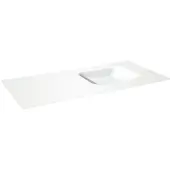 Balmani Tablo Arcato vasque asymétrique droite Solid Surface mat 120 x 55 cm, crépine non incluse