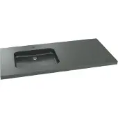 Balmani Napoli vasque asymétrique gauche granite aiguisé 120 x 55 cm