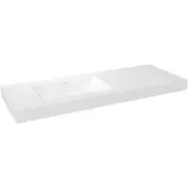 Storke Mata High vasque asymétrique gauche Solid Surface mat 140 x 52 cm