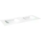Balmani Tablo Arcato double vasque Solid Surface mat 150 x 55 cm, crépine non incluse