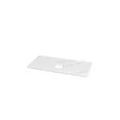 Balmani Facetta tablette simple Marbre Carrara 42 x 21 cm