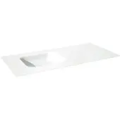 Balmani Tablo Arcato vasque asymétrique gauche Solid Surface mat 120 x 55 cm, crépine non incluse
