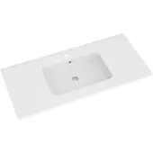 Linie Vano vasque simple marbre composite mat 100 x 46 cm