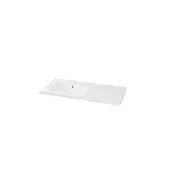 Storke Planza vasque asymétrique gauche marbre composite brillant 100 x 46 cm