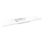 Storke Diva vasque simple marbre composite brillant 155 x 52 cm