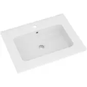Linie Vano vasque simple marbre composite mat 60 x 46 cm