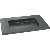 Balmani Napoli vasque simple granite aiguisé 90 x 55 cm
